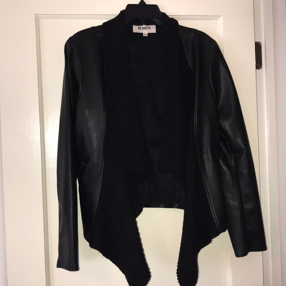 Black Faux Leather Jacket